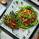 Ensalada de ostras thai