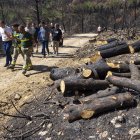 Visita del conseller Ordeig a la zona afectada per l'incendi