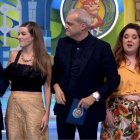 El alcalde Joan Sans (I) tuivo que ser consolado por el presentador Ramon Garcia