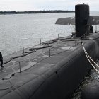 El USS Ohio en puerto australiano de Brisbane. Uno de los submarinos nucleares de la armada estadounidense.