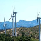 Imagen del parque eólico Les Colladetes.