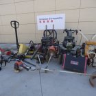 Els objectes localitzats després de la intervenció policial.