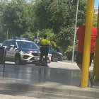 Una patrulla de Mossos en la estación de autobuses de Reus.