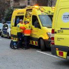 Ambulancias tras un accidente en una imagen de archivo.