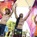 Asistentes, en el festival internacional de música reggae Rototom Sunsplash que se celebra en Benicàssim (Castellón).