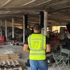 Imagen del taller ilegal encontrado en Jesús