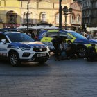 Patrullas de los Mossos d'Esquadra y de la Guàrdia Urbana en la zona.