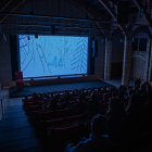 Una proyección de una de las ediciones anteriores del Festival Internacional de Curtmetratges de Vila-seca.