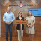 Roda de premsa de Junts per Tortosa.