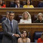 El presidente del Gobierno, Pedro Sánchez, en el Congreso de los Diputados.