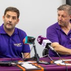 El nuevo entrenador del TGN Bàsquet, Sergio Manzano, y el director deportivo Iñaki Liarte.