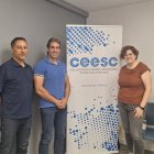 Rafia El Jebari, Jordi Martínez y Laura Balcells, miembros de la Junta Delegada del Camp de Tarragona.