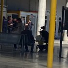 Los Mossos d'Esquadra, en la detención.