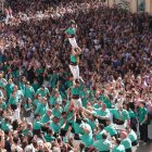El pilar de la Colla Castellera Sant Pere i Sant Pau