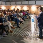 Saül Garreta, este jueves, durante la presentación de su proyecto para liderar ERC.