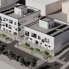 Imatge virtual de la futura caserna de la Guàrdia Civil a Amposta.