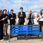 El banco se ha pintado la mañana de este 26 de septiembre.