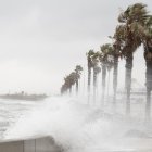 Temporal de mar en el Arenal, en L’Ampolla, en una imagen de archivo.