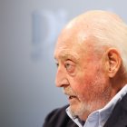 El presidente de la Federació Catalana de Futbol, Joan Soteras, durante de la entrevista.