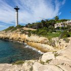 El camino de ronda en la zona del faro.