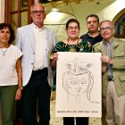 La premiada Maria Teresa Baiges, al centre de la imatge.