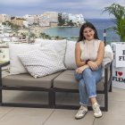 La escritora Joana Marcús en el festival literario FLEM de Mallorca.