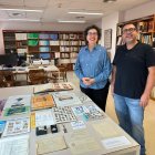 La directora del Arxiu, Nati Castejón y el presidente dll CIT, Salva Rodríguez.