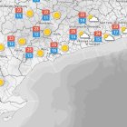 La previsió meteorològica per aquest diumenge.
