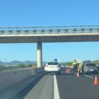 El accidente de tráfico ha bloqueado uno de los carriles de la autovía en sentido Valls.