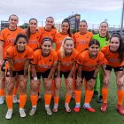 El once inicial presentado por Adri Calderón en su visita al Barça C.