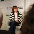 La consellera de Territorio, Vivienda y Transición Ecológica, Sílvia Paneque, durante la jornada de vivienda, organizada en el Palau Robert