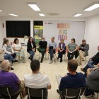 Els regidors d'ERC, reunits en assemblea aquest dilluns.