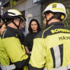 La presidenta de la Comunidad de Madrid, Isabel Díaz Ayuso, se ha desplazado a la calle Hileras