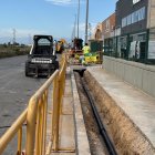 Treballs en marxa al polígon.