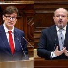 El president de la Generalitat, Salvador Illa, y el líder del PPC, Alejandro Fernández
