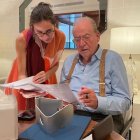 Debray y el emérito trabajando en Abu Dabi.