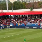 Los aficionados del Reus en el córner del Johan Cruyff.