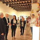 Callau, en el centro, durante la inauguración.