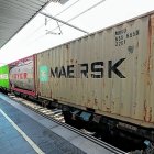 Tren de mercancías en la estación de Tarragona