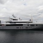 El yate Mogambo, en el Moll de Lleida.