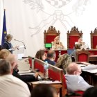 Elvira Vidal, este viernes hablando en el pleno de Tarragona