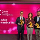 La tarraconense Paula Galván, en el centro.