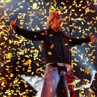 El grupo Marlon durante el concierto que ofrece hoy jueves en la plaza del Pilar en Zaragoza.