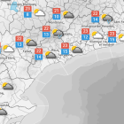 La previsió del temps.