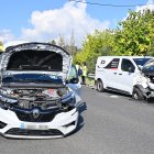 Los dos vehículos implicados.