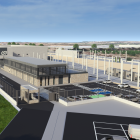 Una recreación del aspecto que tendrá el centro operativo del tranvía en Vila-seca.