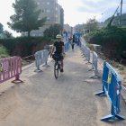 Pas del barranc del Solito, afectat pels aiguats.