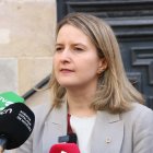 La consellera Mónica Martínez Bravo esta mañana.