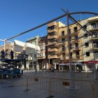 La instalación de la carpa.