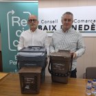 El alcalde de Banyeres, Amadeu Benach,  y el presidente del Consell Comarcal, Ramon Ferré.